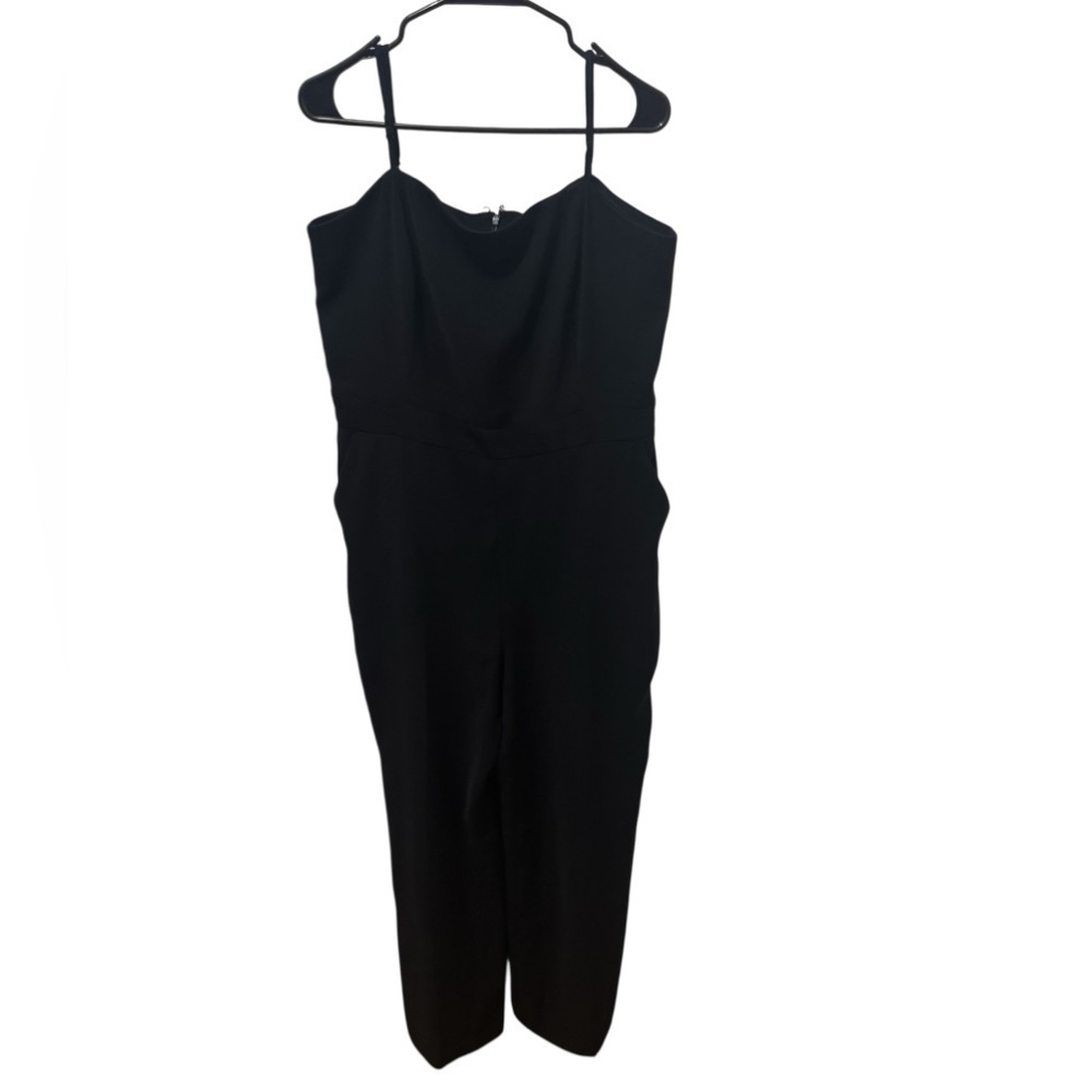 Banana Republic Black Wide Leg Jumpsuit Size 14 - Picture 2 of 5